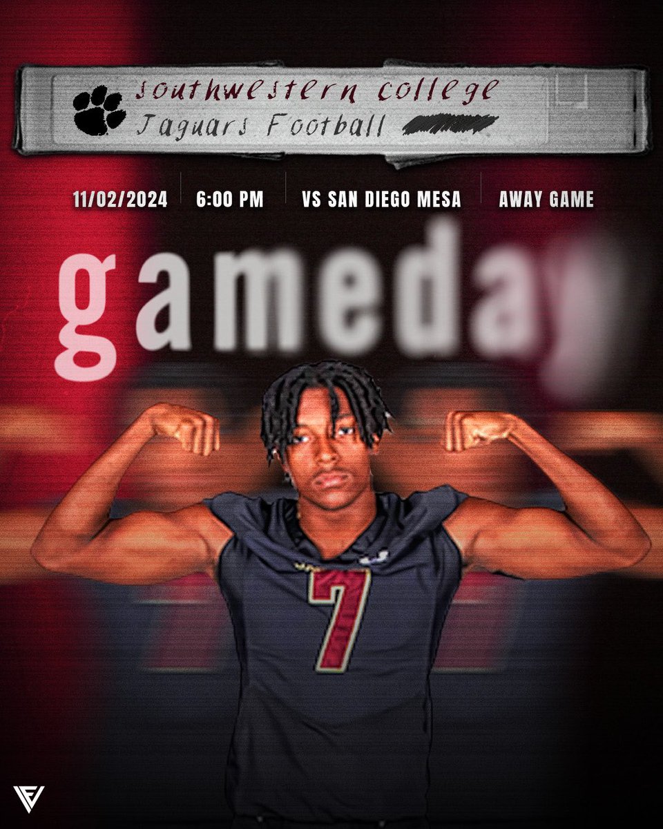 Jaguar Football Gameday 🐆 🏈🚨

The Jags make a short bus trip tonight across San Diego to battle it out with Mesa College! 

⏰6:00PM Pacific 
📍San Diego, CA
🏟 Merrill Douglas Stadium
🆚  Mesa College
🎥: SD Mesa Athletics youtube.com/@sdmesaathleti… (youtube.com/@sdmesaathleti…)