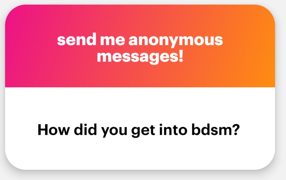 I knew I was into bondage from a very young age. I remember drawing pirate ships in the first grade and having people tied to the masts was an important detail. As soon as I was old enough I sought out the community.

buff.ly/3NGGPK3