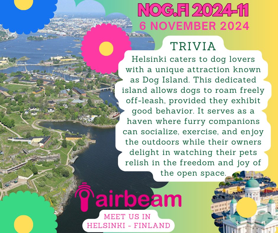 Autumn continues with a cooler destination:

See you in @Helsinki!