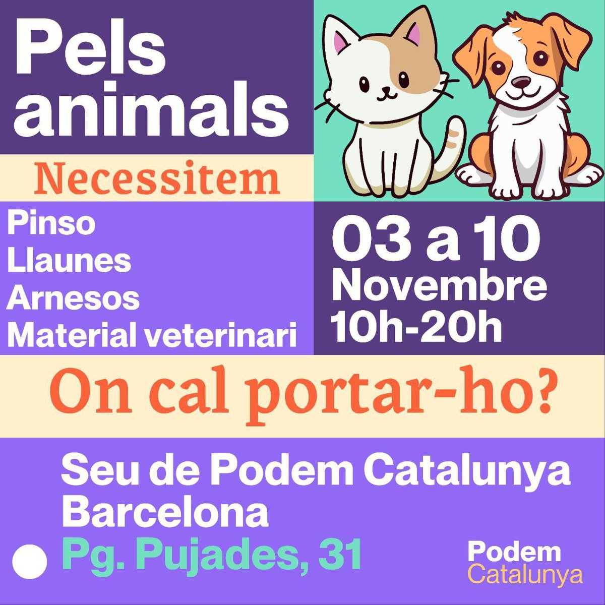 Protecció i Dret Animal PodemCat tweet media