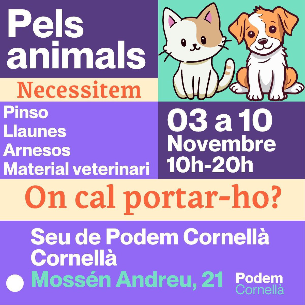 Protecció i Dret Animal PodemCat tweet media