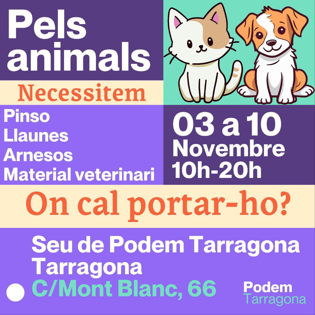 Ajuda per als animals afectats per la #DANA.