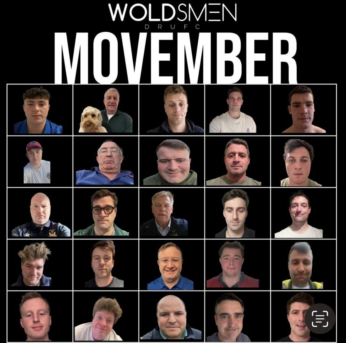 Driffrugby's tweet image. Movember 
Club President, Chairman, ex presidents and Committee members. Senior Coaches, Mini and junior coaches, current players and ex players.
Raising funds for @MindCharity 
Let’s make sure no one has to face a mental health problem alone. 
🔵⚫️⚪️
#woldsmen