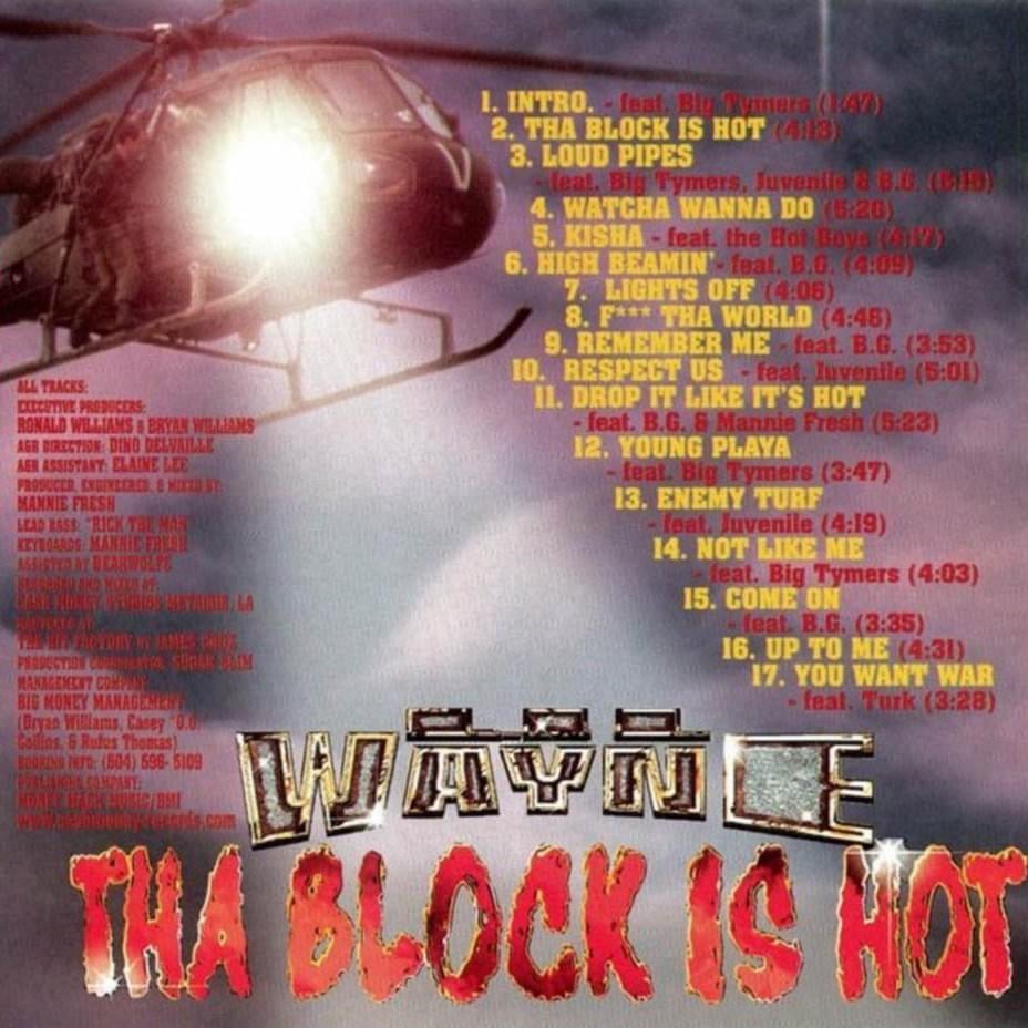 ComplexMusic's tweet photo. Lil Wayne's debut album 'The Block Is Hot' turns 25 today 🔥 https://t.co/lT0dyKLzBH