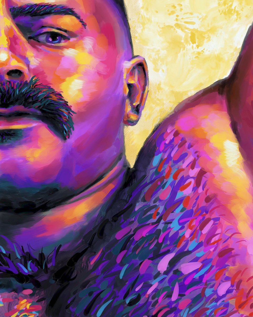 dontwineart's tweet photo. “Summer Stash” - Continuing to experiment with new oil brushes and vibrant color. 
.
.
#gayart #gayartist #gaybear #gaybearart #art #digitalart #nudeart  #nudemaledrawing  #nudemaleart #digitalpainting #digital_painting #digitalartoftheday #paintingoftheday #artoftheday https://t.co/EMTuddJwD5