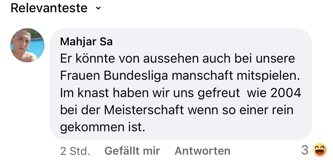 Der normalste Facebook Kommentar #werder