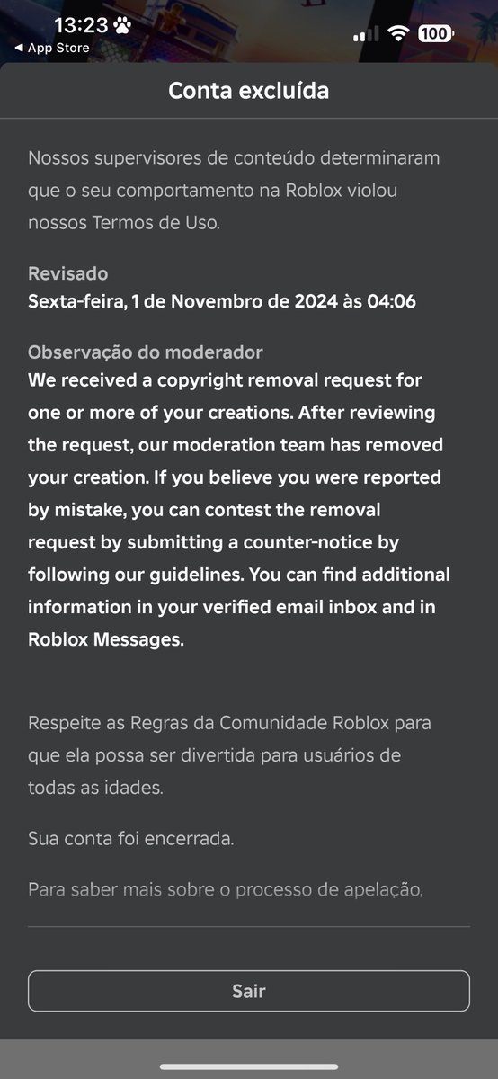 my account was deleted due to a FALSE DMCA thanks to your shitty moderation <a href="/Roblox/">Roblox</a>  <a href="/DavidBaszucki/">David Baszucki</a> and the support is not helping me in absolutely NOTHING!!!! can someone help me? i'm devastated <a href="/robloxdevrel/">Roblox Developer Relations</a> #roblox #robloxdev #robloxugc #roblox3d