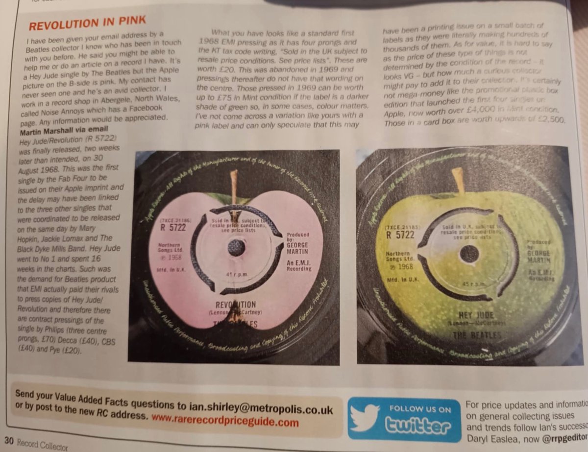 noiseannoys78 (@noiseannoys78) on Twitter photo This months Record Collector magazine This months Record Collector magazine