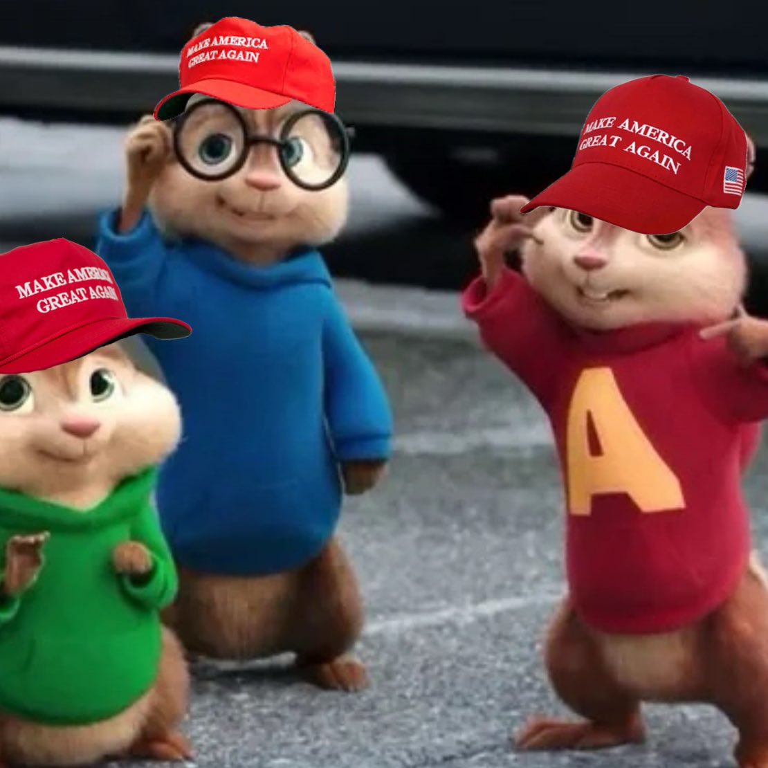 flapprdotnet's tweet photo. BREAKING: In solidarity over Peanut's death, Alvin and the Chipmunks have endorsed Donald Trump for President. https://t.co/sGCABtMLdQ