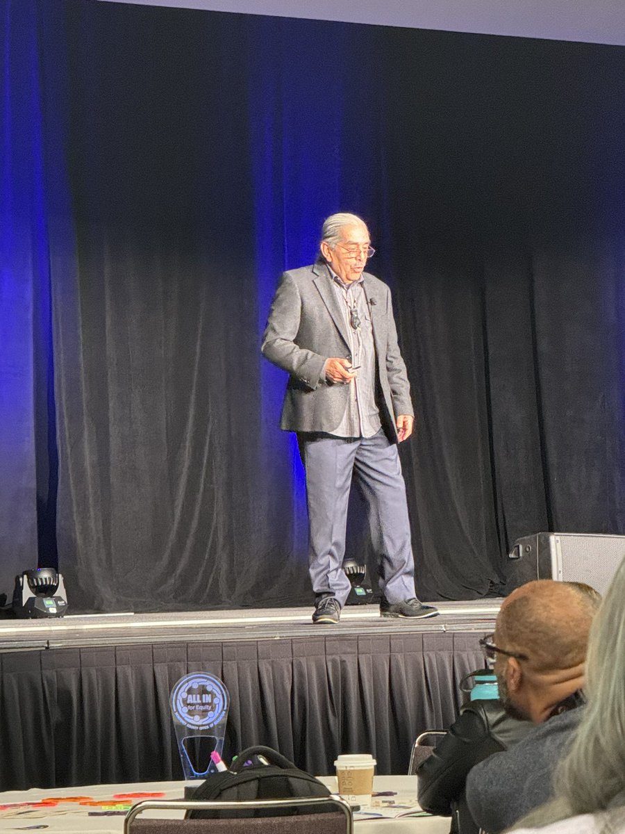 RosemarieAllen4's tweet photo. Jerry Tello: “We are who are ancestors prayed for.” “Love every child who is in front of you.” So much knowledge being shared at the @MCOE_Now (Monterey County Office of Education) #Allin4Equity Conference https://t.co/AvAfNA23w6