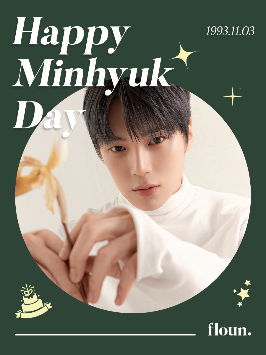 𝗛𝗕𝗗, 𝗴𝗼𝟱𝗿𝗮𝗲
플로운의 뮤즈 민혁님의 
생일을 축하합니다🎂❤️!!

#MONSTA_X
#HBDtoMINHYUK
#고래처럼_큰사랑을_민혁이에게