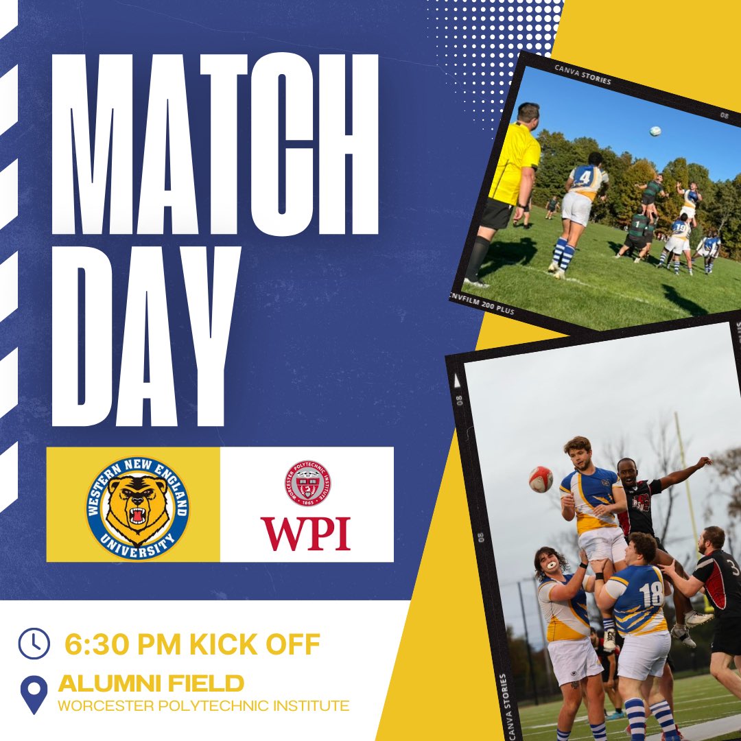 ⚠️ It’s MATCH DAY ⚠️
The boys are back on the road to take on WPI at 6:30. come on out and support!!