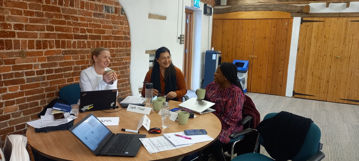 HodaWassif's tweet photo. 🌟 Just wrapped up an incredible two-day writing retreat 🌟
Huge thanks to @BHSCA_ for  such a great opportunity.  It is a privilege to co-lead the Faculty of Research&amp;Knowledge Exchange and this event alongside amazing colleagues #ProfessionalDevelopment #collaboration #writing https://t.co/hGmmOeeYDq