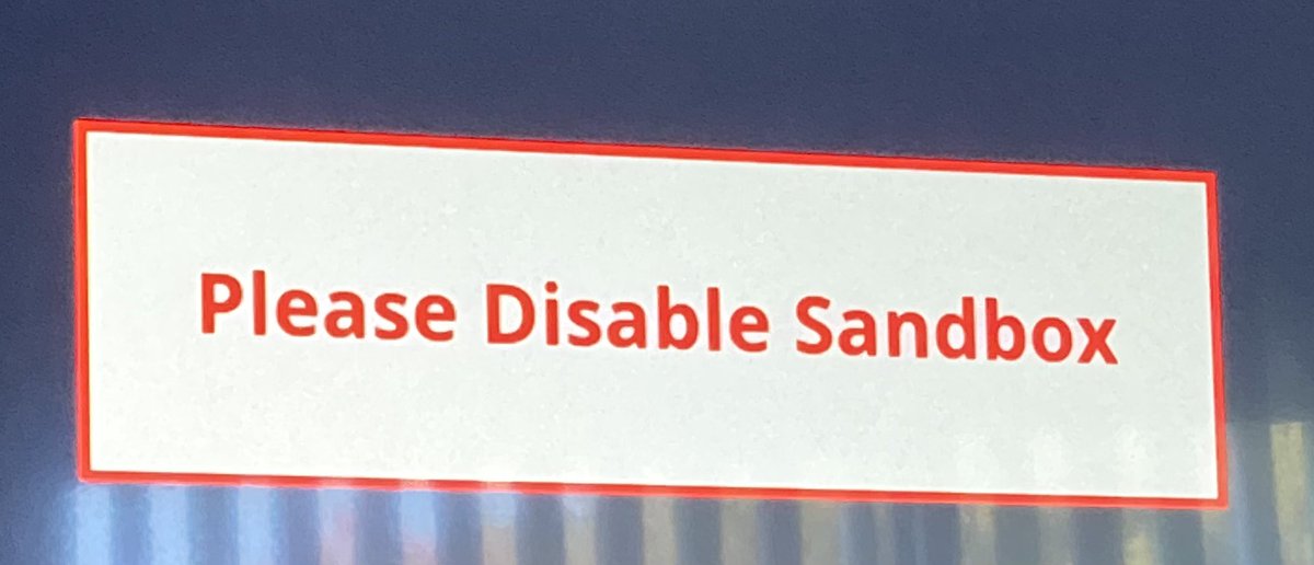 DeashKeshia's tweet photo. @FlixVisionApp 
Hello,
How can I disable Sandbox off of Flix Vision? See below. https://t.co/OOlC68bzNX