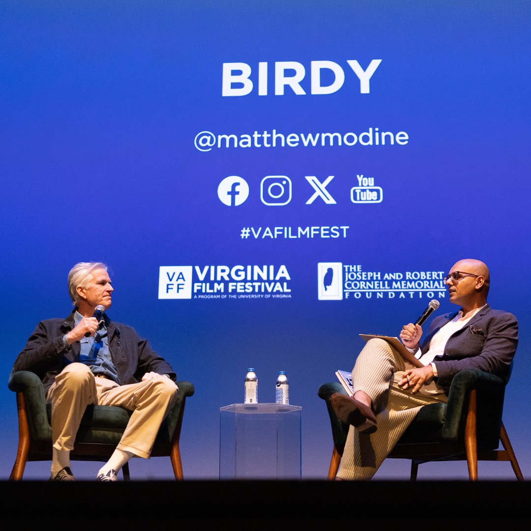 VaFilmFest's tweet photo. Day 3! Tracie Laymon provided audiences an inspiring conversation after the screening of  BOB TREVINO LIKES IT, Matthew Modine joined Bilal Qureshi for a conversation following a screening of Birdy, Dawn Porter accepted the Chronicler Award for Luther: Never Too Much, and MORE!🌟 https://t.co/MwxPb9rTgD
