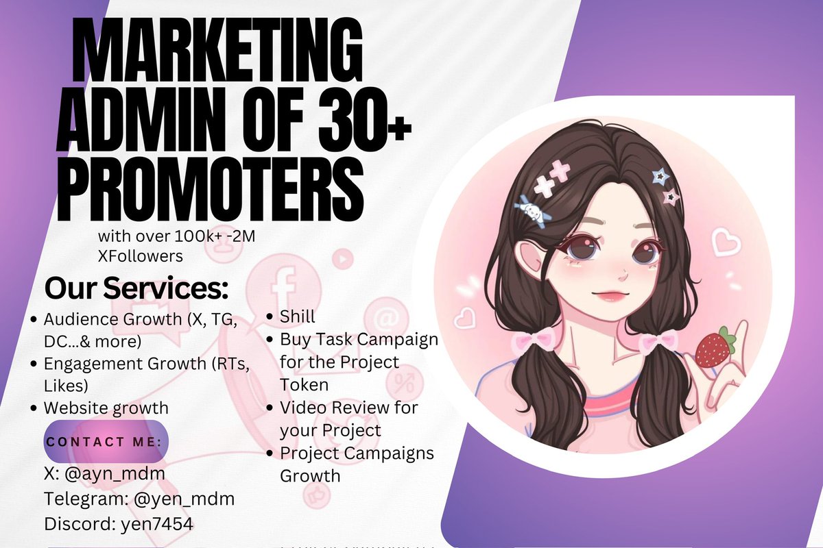 Web3Yendary's tweet photo. Hi! DM me if you're interested to avail a promotion for your page or #Crypto #nft #nftcommunity #NFTGiveaways #web3 #p2GAME #P2Egaming #NFTMINT

Check my private TG group for successful promotions! 📈📊

https://t.co/JJT16EtNLx https://t.co/wMHdg0T8h6