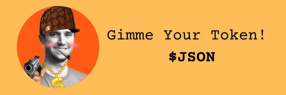 0xgunm's tweet photo. $JSON  is the ticker @thetickerisjson

0x357aEBFA716461B7d486D89480542AfEb5A84ddc https://t.co/i4vxJ9LXzj