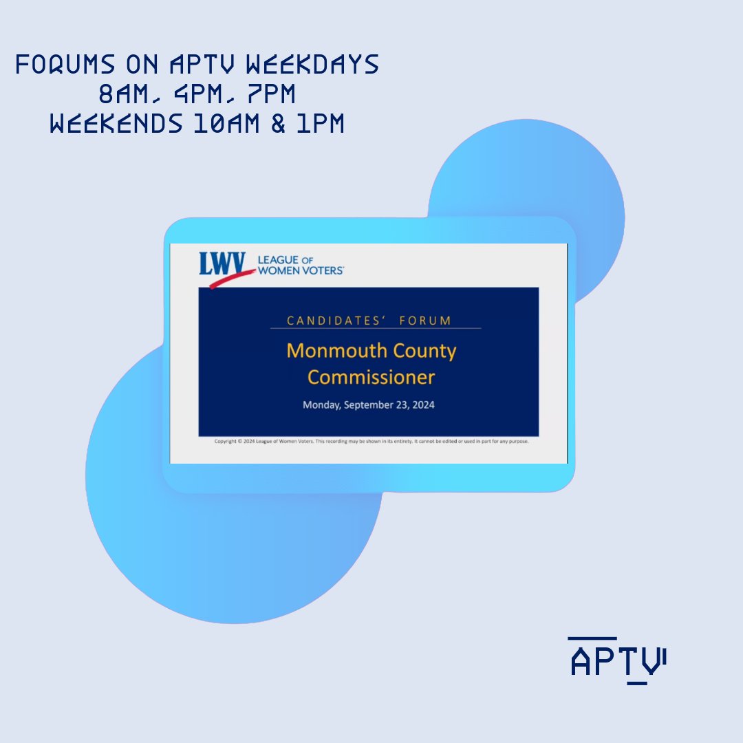 🗳️Join the Monmouth County Commissioner Candidate Forum!

Learn about the candidates for the upcoming local elections and have your voice heard. 

#MonmouthCountyElections #CommunityEngagement #YourVoteMatters