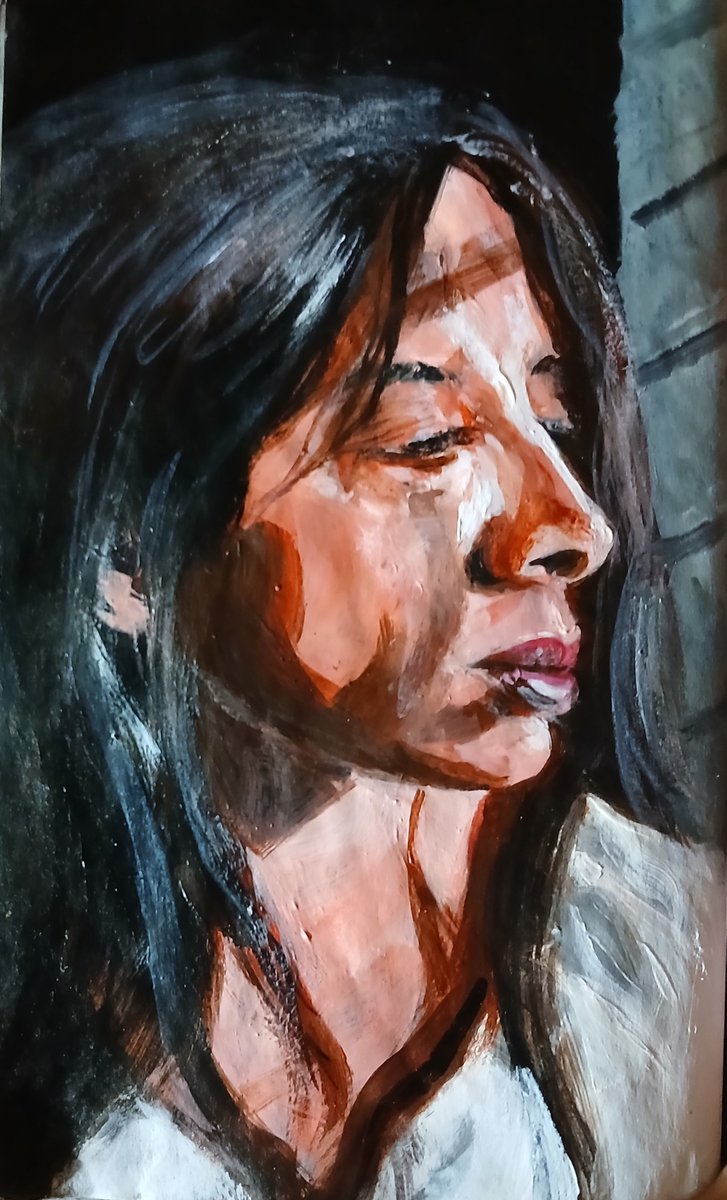 DeonticScorekpr's tweet photo. Acrylic on 6x8in cartridge paper 

#art #selfie #selfportrait #selfportraiture #portrait #portraitpainting #painting #sunlight #naturalization #lighteffects #cainpinto https://t.co/RDg2dmZYn1