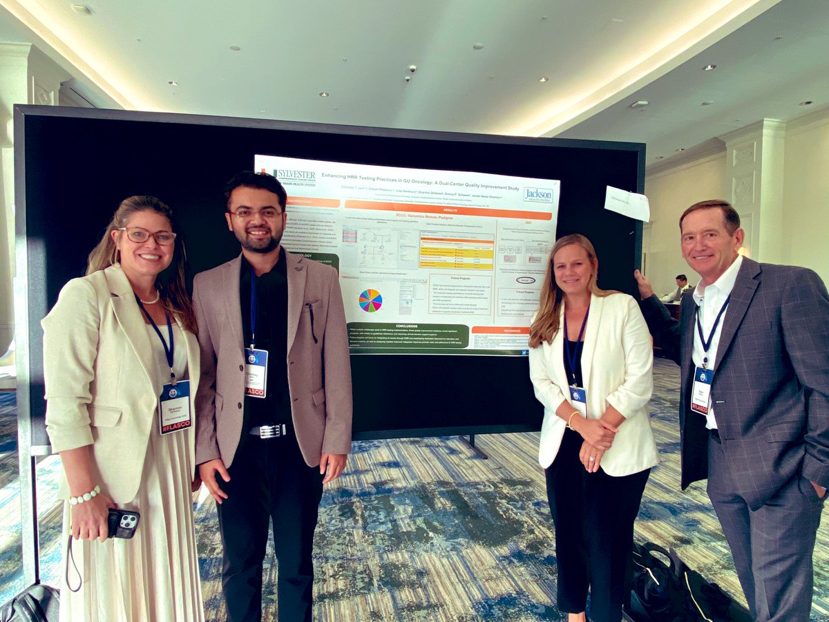 Jani_Chinmay's tweet image. It was an utmost pleasure presenting our collaborative project with @FLASCO_ORG and @PfizerOncMed on #HRR testing guidelines and EMR implementation across @SylvesterCancer and @jhsmiami. @HemOncMiami #Oncology #PrecisionMedicine #HRRTesting