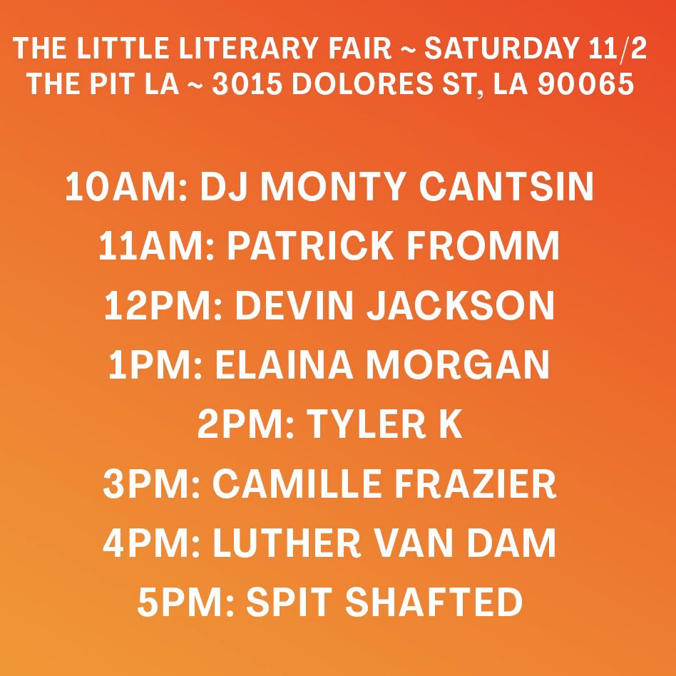 KCHUNGRadio's tweet photo. KCHUNG DJs will be playing all day today at the Little Literary Fair (aka LIT LIT) at the Pit in Atwater/Glendale, stop by and say hello! 📚 🎶 https://t.co/6Ovylo8Hb8
