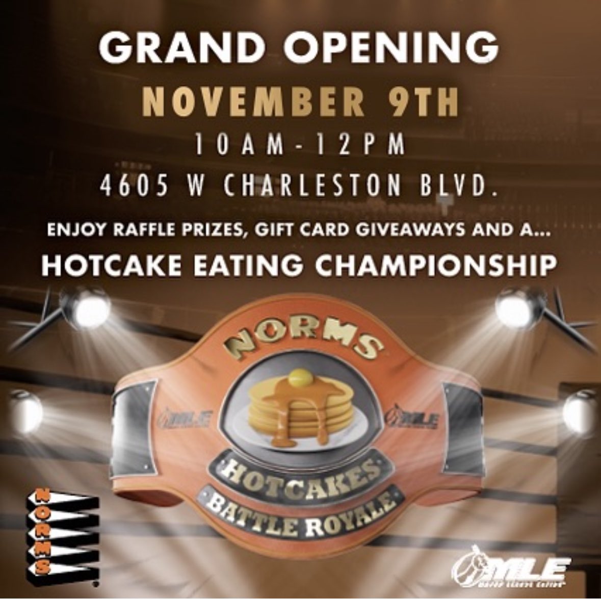 ONE WEEK OUT! The <a href="/normsrestaurant/">NORMS</a> HOTCAKE EATING CHAMPIONSHIP! Bertoletti, <a href="/GeoffEsper/">Geoffrey Esper</a> , Webb, <a href="/OMGitsMIKI/">Miki Sudo ⭐️</a> , <a href="/NickWehry/">Nick Wehry</a> , <a href="/Adven_HEAVY_D/">The Adventures of HEAVY D</a> and more chasing 10 THOUSAND DOLLARS, GLORY, and the title of HOTCAKE EATING CHAMPION OF THE WORLD! Who will reign supreme?! Let’s find out!