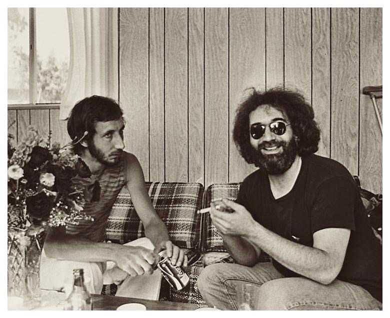 Asked in 81, "Is there anyone on the current scene that you feel a particular kinship with?" 
Garcia: "The Who are one of the few truly important architects of rock 'n' roll. Pete Townshend may be one of rock 'n' roll's rare authentic geniuses. I'm just really glad they exist."