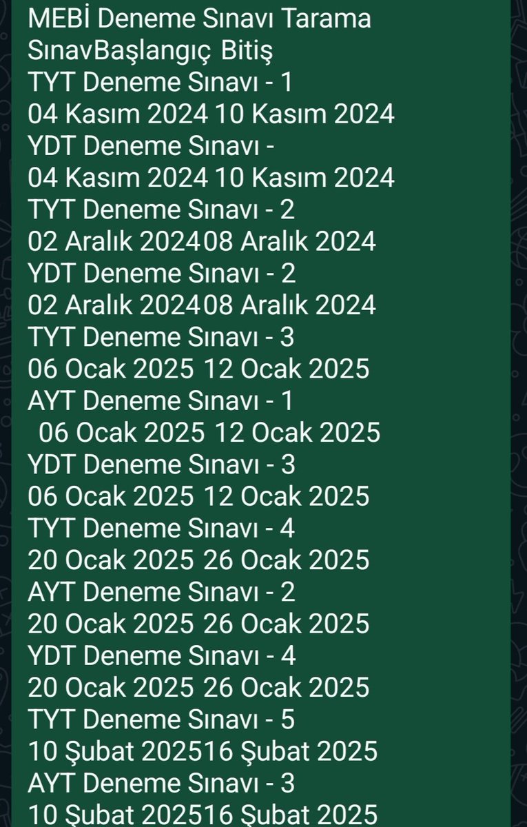 Haluk_KAYA___'s tweet image. Meb #mebi Deneme Türkiye Geneli Deneme sınavları 
#BJKvKAS