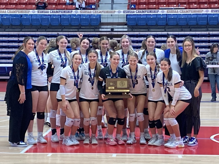 RC, please share how proud we are of our HS VB team! Taking 2nd in 4A, we place as the top public school at 4A KSHSAA VB Championship.  Shout out to our tremendous Sr. Class led by Coach Snapp and her staff, and we look forward to next year with our outstanding underclassmen.