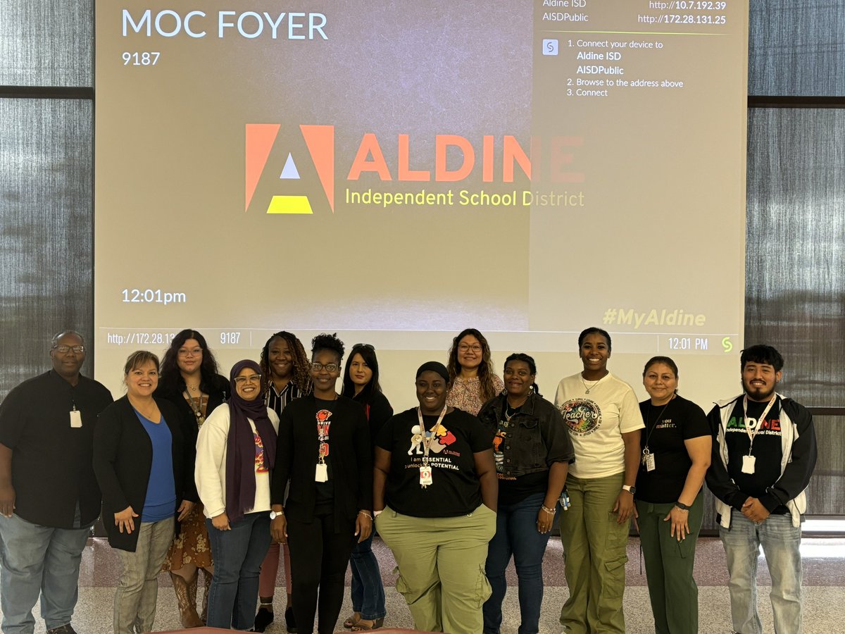 BilingualRachel's tweet photo. Check out these Super Paraeducators who kicked off their first Saturday training as future presenters @AldineISD @drgalockett @jpbigboy @clynvan1 https://t.co/Bq0pcr3r5O