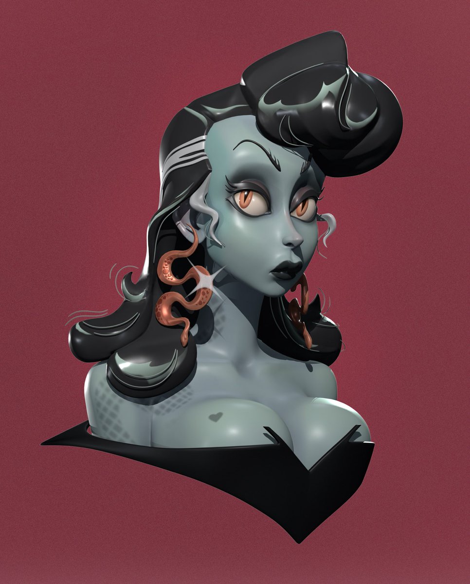 coolnexart's tweet photo. Late post-Halloween stuff 💁‍♂️
I actually planned to publish this artwork in 2023, but didn't finish it for various reasons. That's changed this time 🧛‍♀️
You can find more on my ArtStation: https://t.co/uwxXQSEp1l

Based on the concept by Sveta Shubina

#halloween #Vampire https://t.co/6u4dgNucTZ