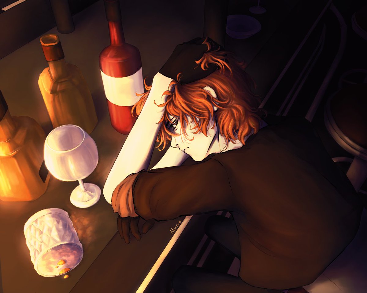 Moose27011's tweet photo. More Chuuya fan art. I love ginger hair, guys. #BSD #bsdfanart #Chuuya #bungostraydogs #art #fanart #chuuyanakahara #bsdtwt https://t.co/uQvekhjchN