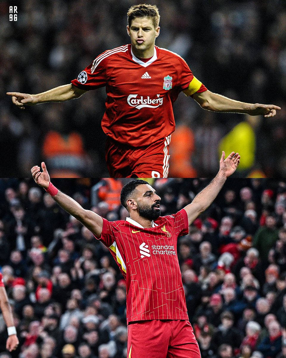 AnfieldRd96's tweet photo. Salah is this generation’s Gerrard 👑 https://t.co/9Gf6uz3wN0