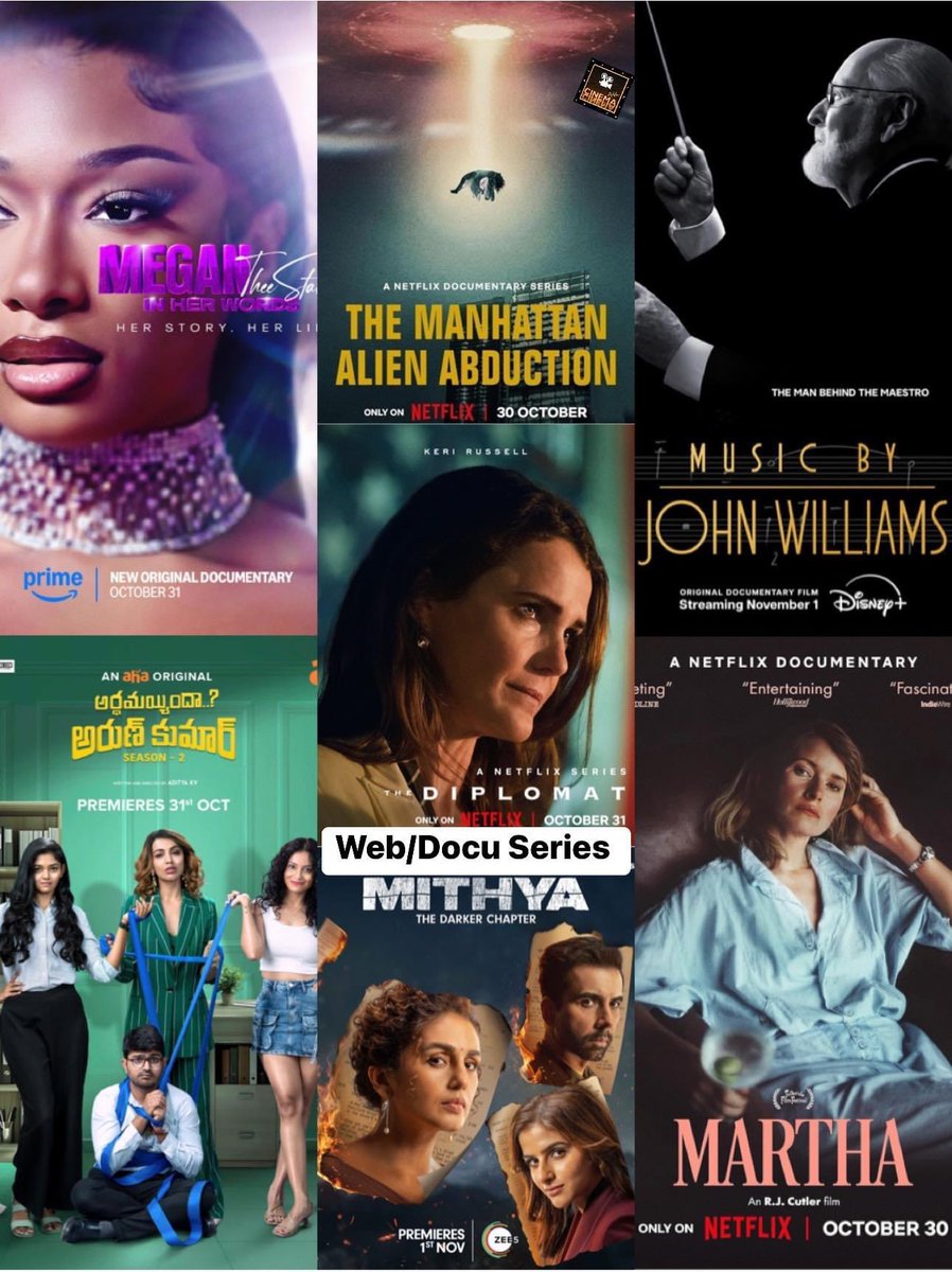 cineAddaUS's tweet photo. Nov 2024- Week 1 #WeekendKaAdda
Theatrical- #BloodyBeggar #LuckyBaskhar #SinghamAgain #Ka #Amaran #BhoolBhulaiya3 #Brother
OTT Movies- #Black #Viswam #TheSubstance #LubberPandhu
Web/Docu Series- #MeganTheStallion #Mithya #ArdhamAyindaArunKumar https://t.co/ATYtIS8KV3