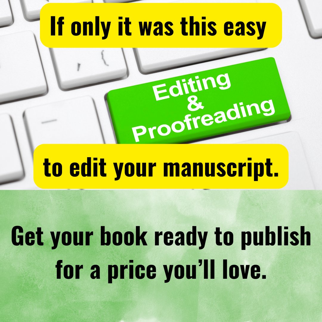 I need to book some people for edits ASAP. My 2025 slots are mostly open, and I've got bills due in a few days. I work with authors of all genres at an affordable rate, and I would love to work with you to make your novel, novella, or short story shine! DM me for more info.