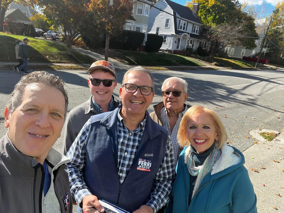 Thanks so much to <a href="/SenJackReed/">Senator Jack Reed</a> and <a href="/SenWhitehouse/">Sheldon Whitehouse</a> for joining our canvass today! People in Cranston (and maybe a few dogs too) are ready for a change.

Vote today or Monday at the Pastore center, or Tuesday are your polling location.
You can check it at vote.ri.gov