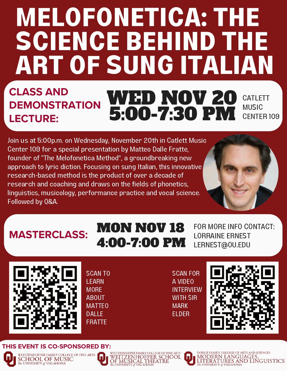 OUItalian's tweet image. Calling all music lovers! Join us on November 20th at 5pm.
