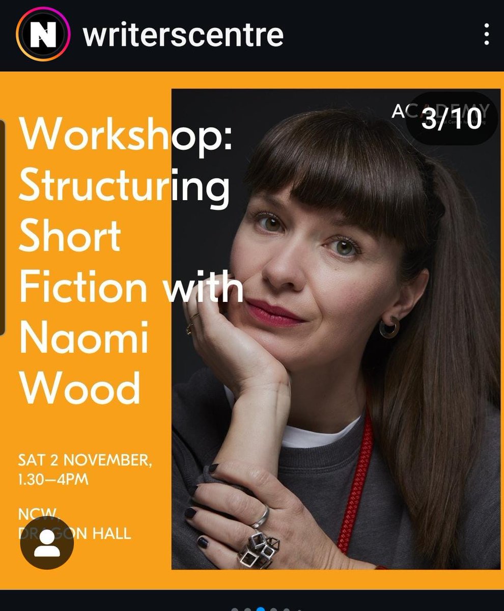 Thank you, <a href="/NaomiWoodBooks/">Naomi Wood</a> and <a href="/WritersCentre/">National Centre for Writing</a> 
The workshop was so good. Got so much clarity and the next steps for myself.
#shortstories #writing #fiction