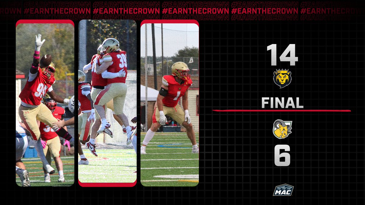 King's College Monarchs (@kingsmonarchs) on Twitter photo FB | FINAL AT McCARTHY!
For the first time since 2013, <a href="/KingsCollegeFB/">King's Football 🏈</a> defeats Delaware Valley, 14-6, as a goal-line stand with three seconds remaining secures the win! Recap to follow...
#MonarchNation // #EarnTheCrown FB | FINAL AT McCARTHY!
For the first time since 2013, <a href="/KingsCollegeFB/">King's Football 🏈</a> defeats Delaware Valley, 14-6, as a goal-line stand with three seconds remaining secures the win! Recap to follow...
#MonarchNation // #EarnTheCrown