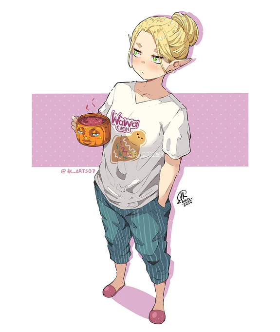 Buen feriado #coladamorada #ecuador #deliciousindungeon #dungeonmeshi #meme #marcilledonato #marcille #fanart #waifu