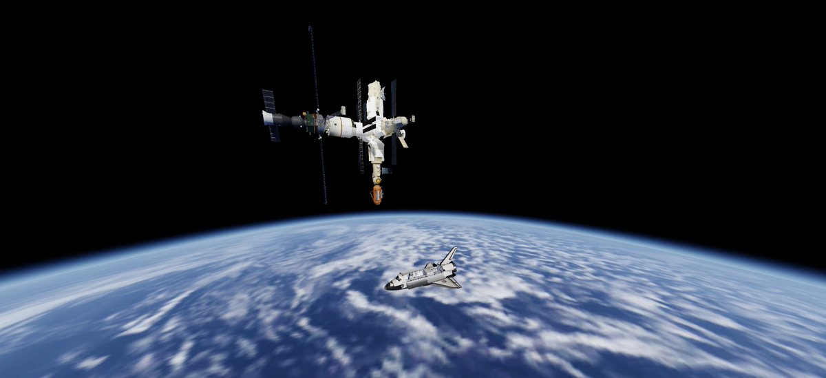 STS-91 is docked with the MIR space station for the final time. Thanks for coming out!  

If you are interested in joining our team. Be sure to look out for applications on the group discord!   

#ROBLOX #RobloxDev #RobloxEdu #NASA #SpaceShuttle
<a href="/RblxNASA/">(NASA) Roblox</a> <a href="/Roblox/">Roblox</a> <a href="/RobloxEdu/">Roblox Education</a> <a href="/NASA/">NASA</a>