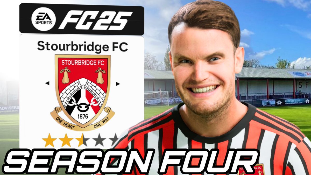 Careerm0deking's tweet photo. THIS is our BIGGEST TEST YET!! @StourbridgeFC fc SEASON 4!
https://t.co/DaA7J6Gstd
#StourAyWe #OneHeartOneWay #stourbridge #Stourbridgefc #fc25 #eafc25 #createaclub #rtg #roadtoglory #careermode #championship #facup #wembley #manchestercity https://t.co/sU9TboG8uZ