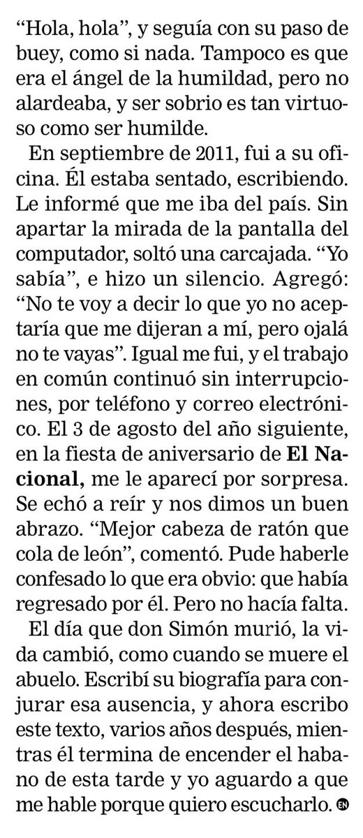 diegoarroyogil's tweet photo. El Papel Literario de esta semana está dedicado a nuestro queridísimo Simón Alberto Consalvi. Colaboro con este texto: https://t.co/gTym6anz7d