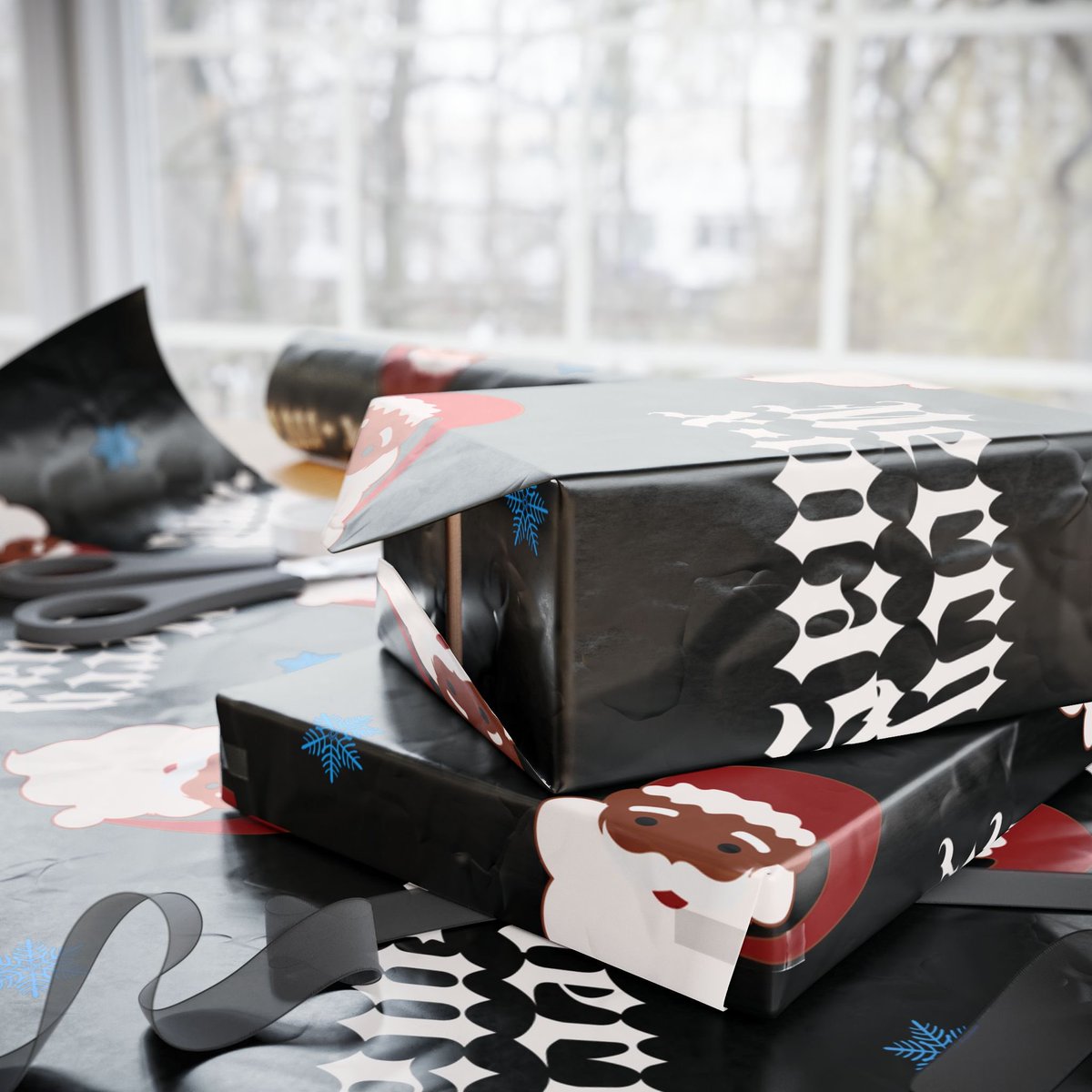ByTheDMV's tweet photo. Black Santa Wrapping Paper 🎅🏿 https://t.co/LPkT83MJiU