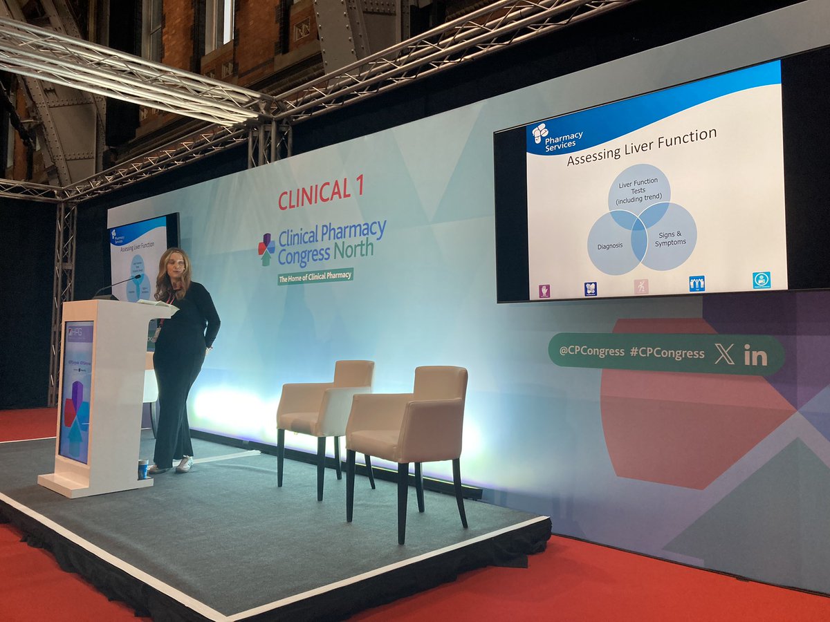 Incredible day at #CPC24 presenting on my journey to research. A privilege to have been on stage with the brilliant <a href="/hazelr_j/">Hazel Jamieson</a>  and <a href="/DrSuzHill/">Dr Suzanne Hill</a> talking about embedding pharmacy research, and to see amazing <a href="/louise_hogg_/">Louise Hogg</a> in action talking all things liver. ❤️