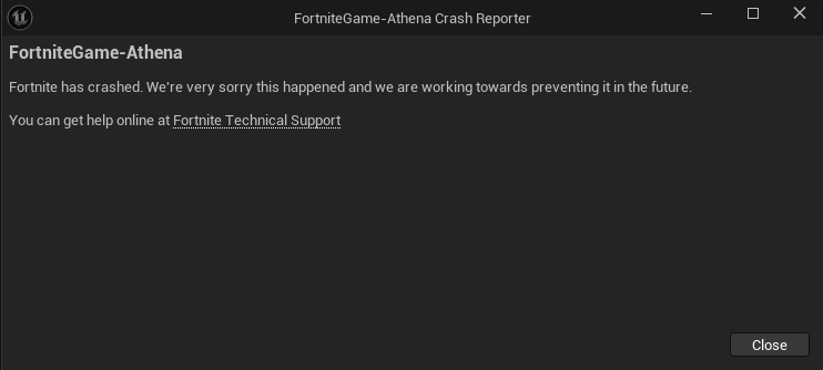 David14289521's tweet photo. My Fortnite Keeps Crashing when I start it, I could play today but then I closed it, did nothing to my Pc, not even shutted it down, and now it keeps crashing. I tried cleaning up my cache and verifying my files but not even that worked. please help @FortniteStatus https://t.co/oQiToOsQQ3