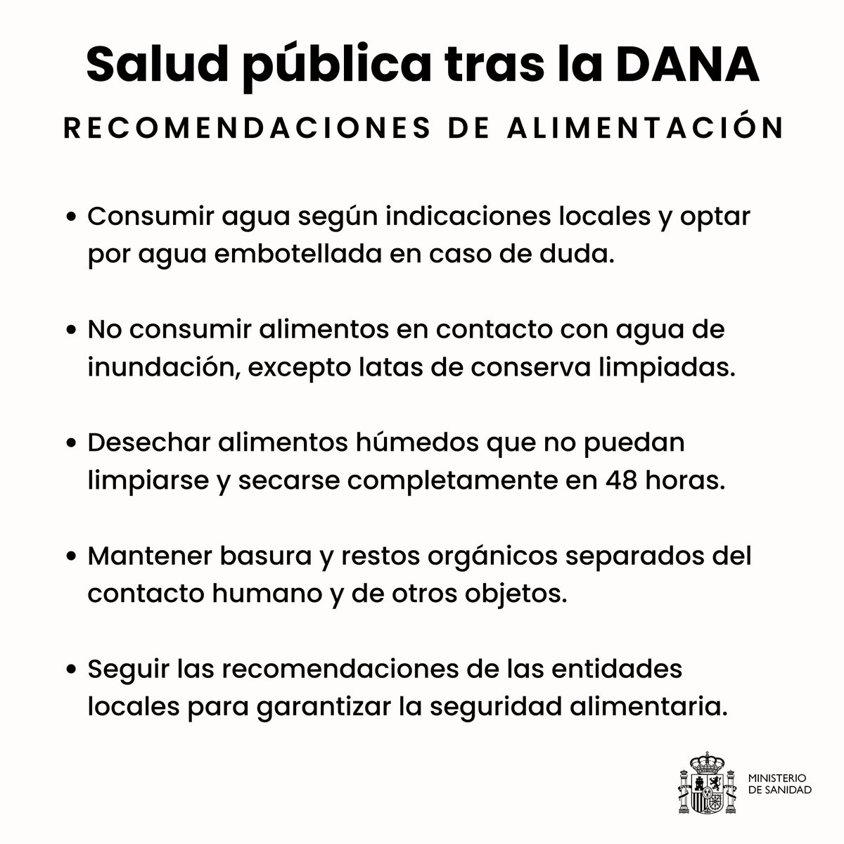 eldiarioes's tweet photo. Estas son las recomendaciones del Ministerio de Sanidad para la población y voluntarios de la inundación en la Comunitat Valenciana
https://t.co/ap20idYOR9 https://t.co/KYKdZ3X2NY