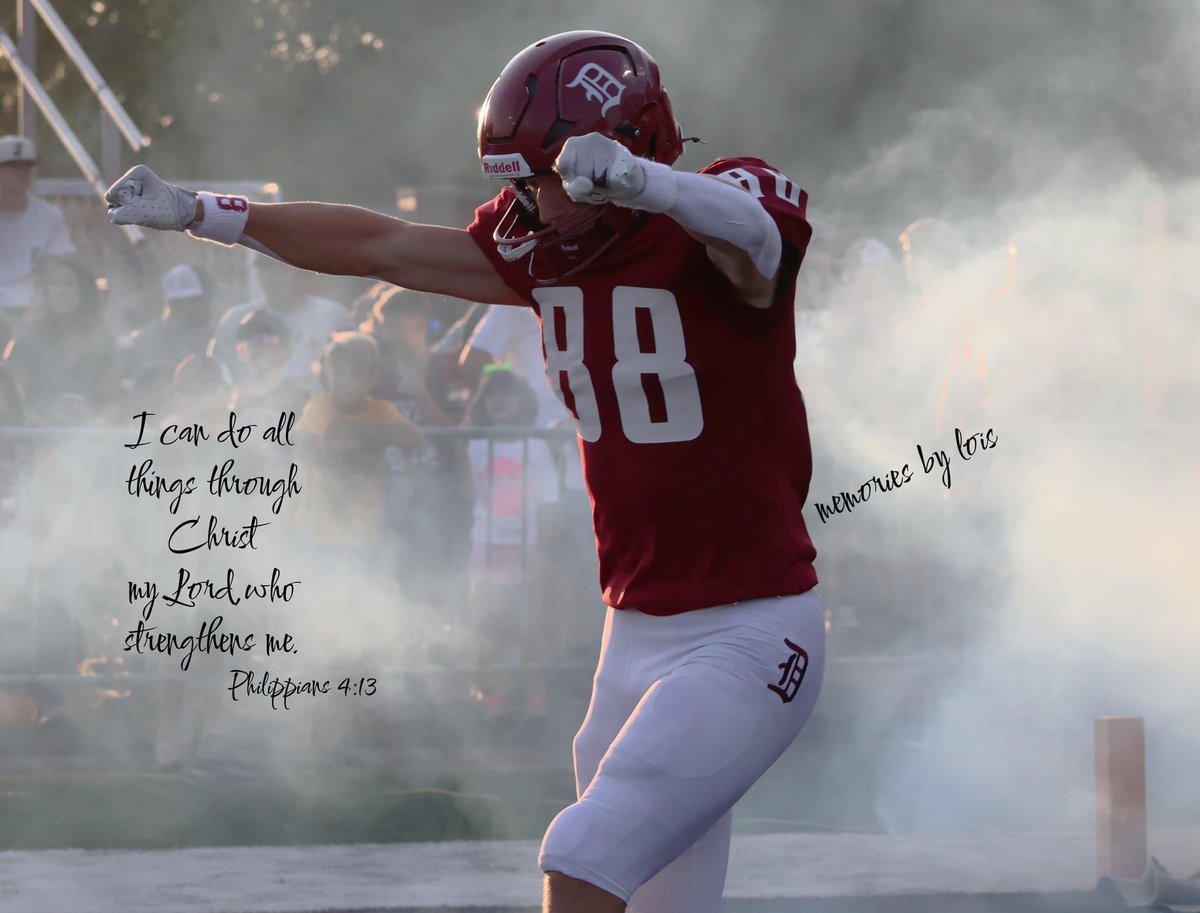 A week 4 injury to my ACL ended my season. My surgery was successful and my knee looks great. Two weeks out from my surgery feeling better every day. I am still going to working hard to reach my goal of playing at the next level.