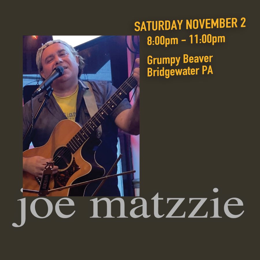 Live music the Grumpy Beaver tonight #bridgewaterpa