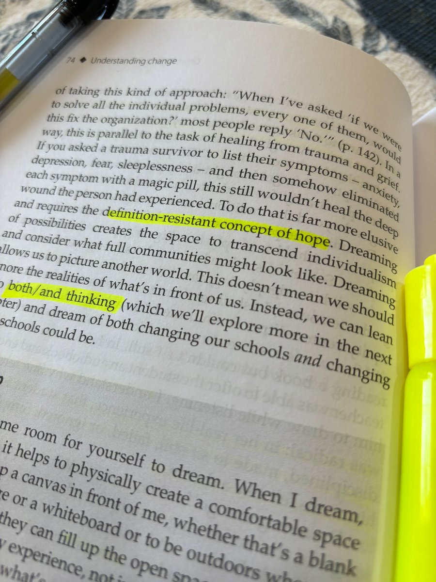 MrNeibauer's tweet photo. Dreaming of possibilities today revisiting @AlexSVenet chapter on understanding change. I’m looking forward to sharing my thoughts tomorrow for our #slowread fall book study.
https://t.co/soO7NYxOyt https://t.co/EWrBMDK0vt